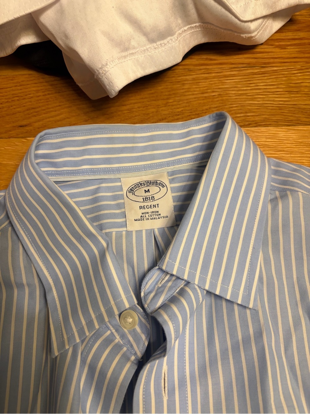 Brooks Brothers Regent Men's Blue Stripe Dress Shirt